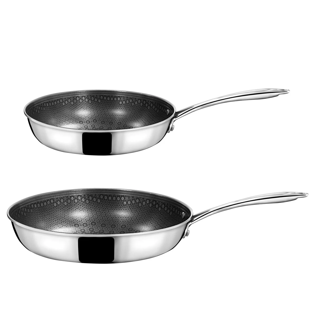 Virtuo - Lot de 2 poêles 24-28cm Cuisinox