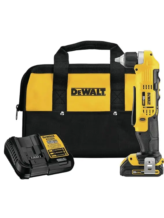 DEWALT 20V MAX Right Angle Cordless Drill/Driver Kit (DCD740C1)