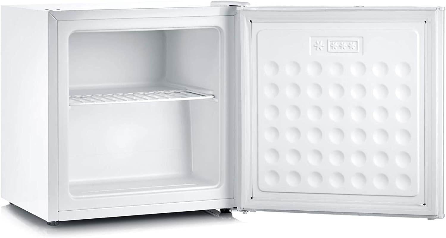 SEVERIN Combiné Table Top, Mini Bar, Mini réfrigérateur Pose libre, Réfrigérateur bar de largeur 56 cm, Volume : 120 Litres, Classe D, 110 kWh/an, 39 dB, Blanc, TKS 8846