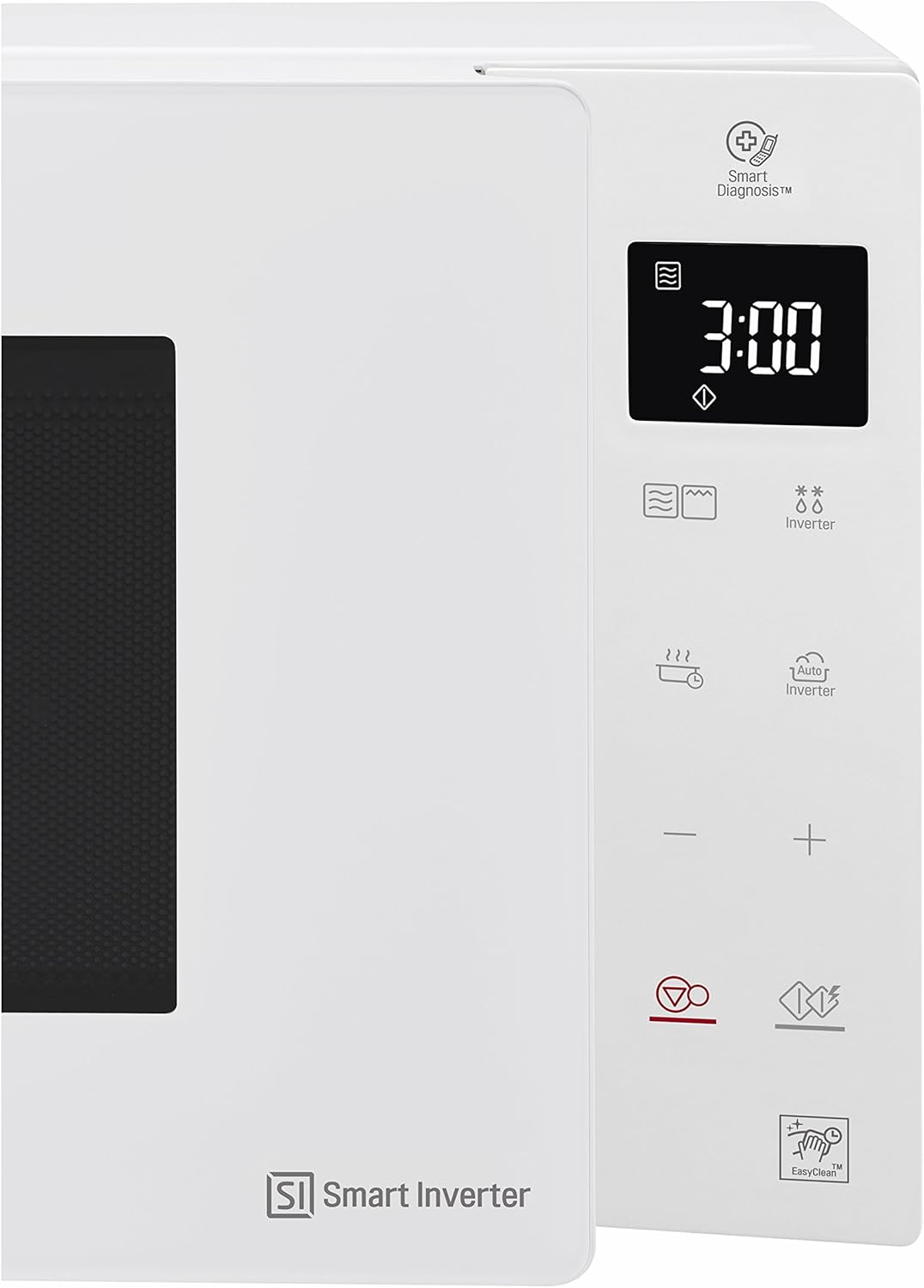 LG MH6535GIS Mikrowelle mit   Inverter Technologie & Quarz Grill, 25 Liter Kapazitt, 1000 W, Automatikprogramme, einstellbare Leistungsstufen für optimales Garen und EasyClean-Funktion, Schwarz