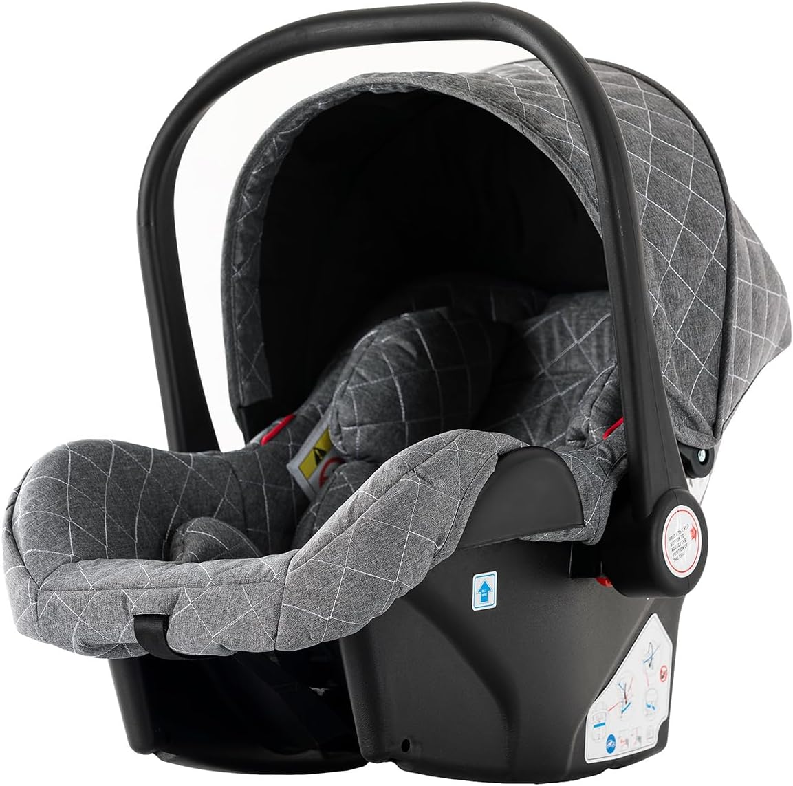 Magic ZC Poussette 3 en 1, Poussette Bebe avec Conception Portable Pliable en Un Clic, Pousette 3 en 1 avec Poussée Réversible Bidirectionnelle, Poussette Trio avec Accessoires (black gold 588)