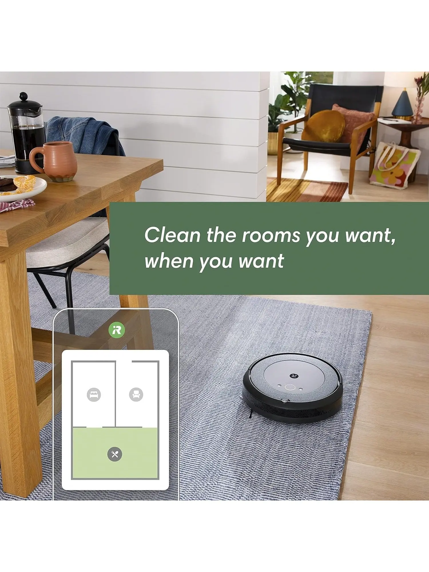 iRobot Roomba i4+ EVO Self Emptying Robot Vacuum - Empties Itself for up to 60 Days, Clean by Room with Smart Mapping, Compatible with Alexa, Ideal for Pet Hair, Carpets