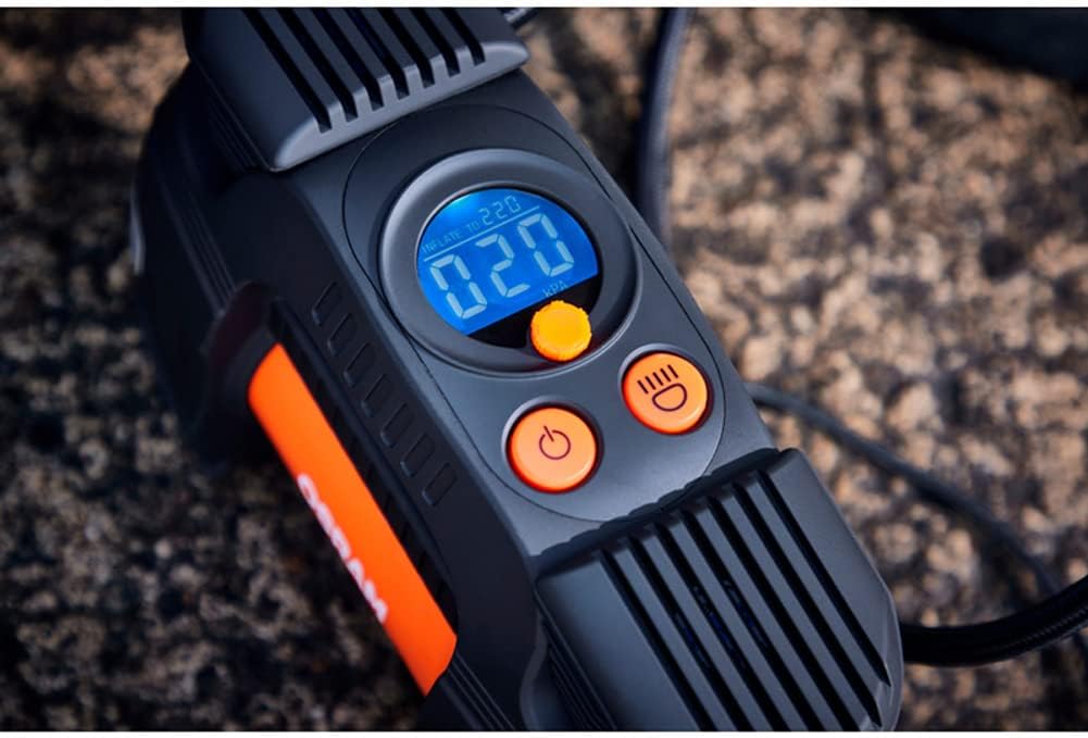 OSRAM TYREinflate Connect 650, compresseur de pneu numérique avec arrêt automatique et lumière LED, compresseur portable 12V pour pneus de voiture, connexion électrique via allume-cigare