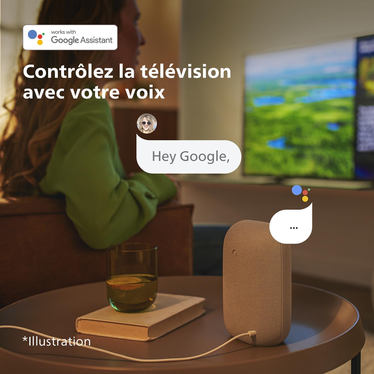 Philips 50PUS7609 Smart TV LED 4K - Écran 50 Pouces avec Plate-Forme Pixel Precise Ultra HD Titan OS et Son Dolby Atmos, Fonctionne avec Alexa et l’Assistant Vocal Google - Gris Anthracite