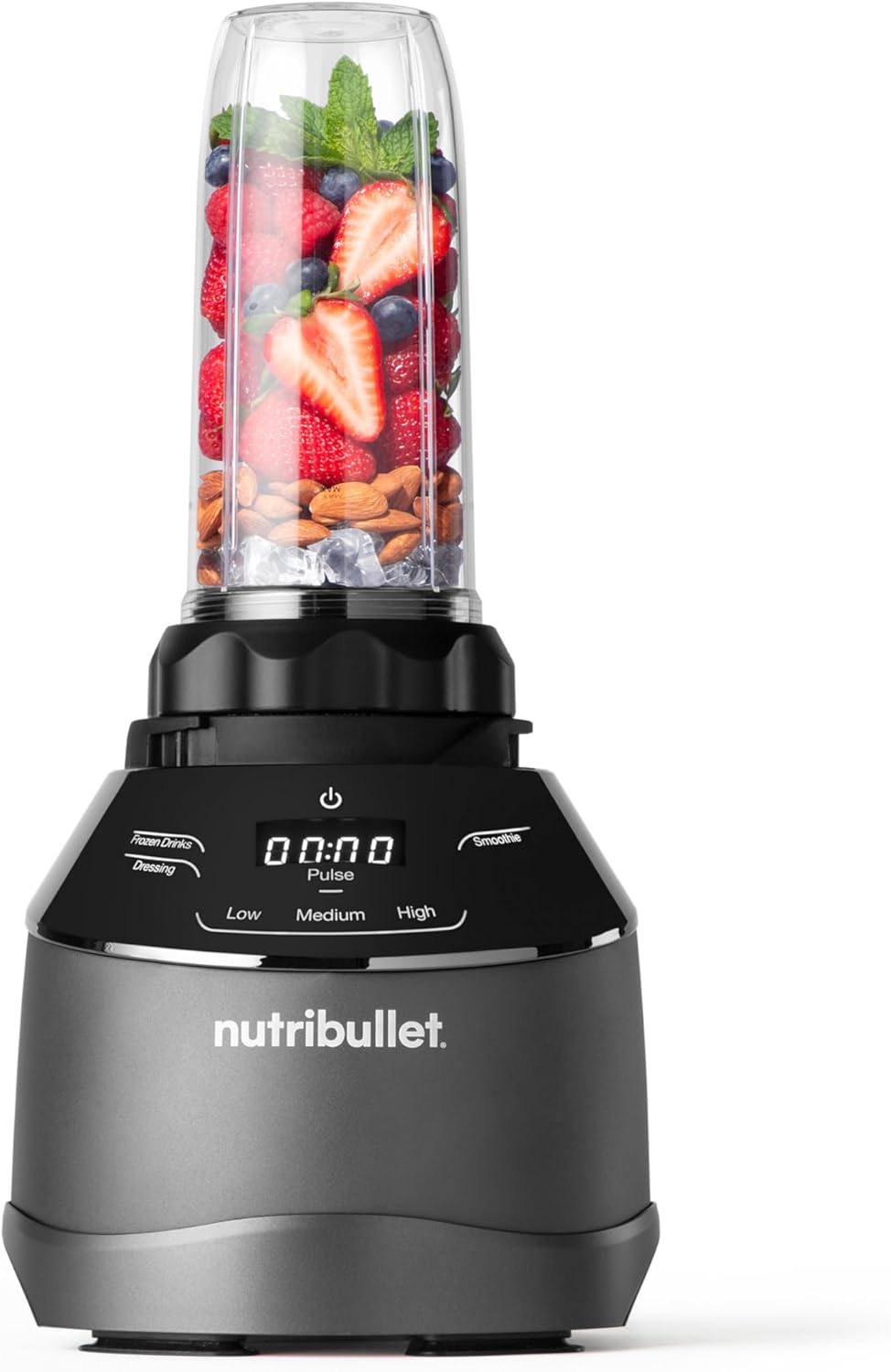 NutriBullet triple Prep System, mixeur électrique, blender multifonction, puissance 1500 watts, 3 appareils, noir, NBF580B