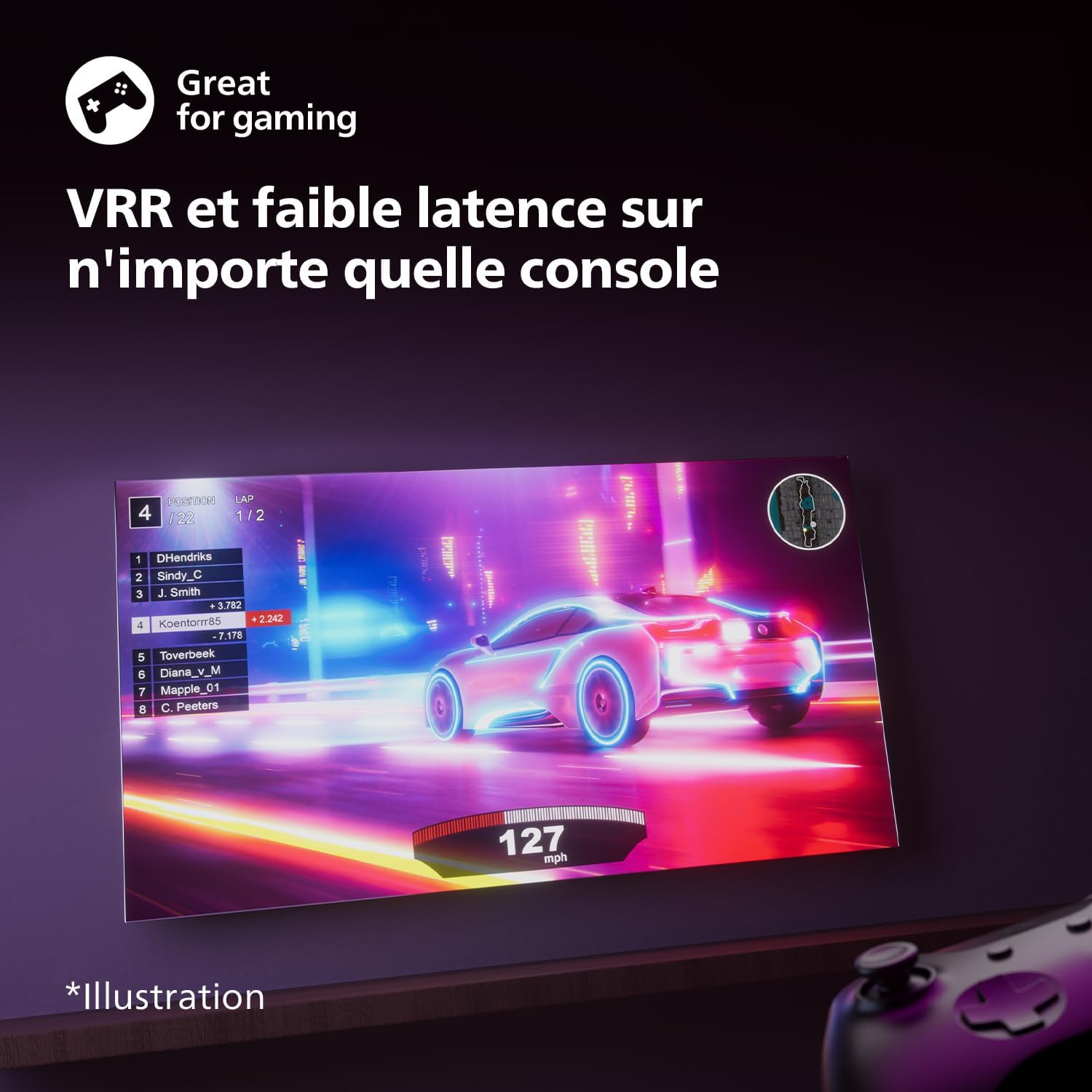 Philips 50PUS7609 Smart TV LED 4K - Écran 50 Pouces avec Plate-Forme Pixel Precise Ultra HD Titan OS et Son Dolby Atmos, Fonctionne avec Alexa et l’Assistant Vocal Google - Gris Anthracite