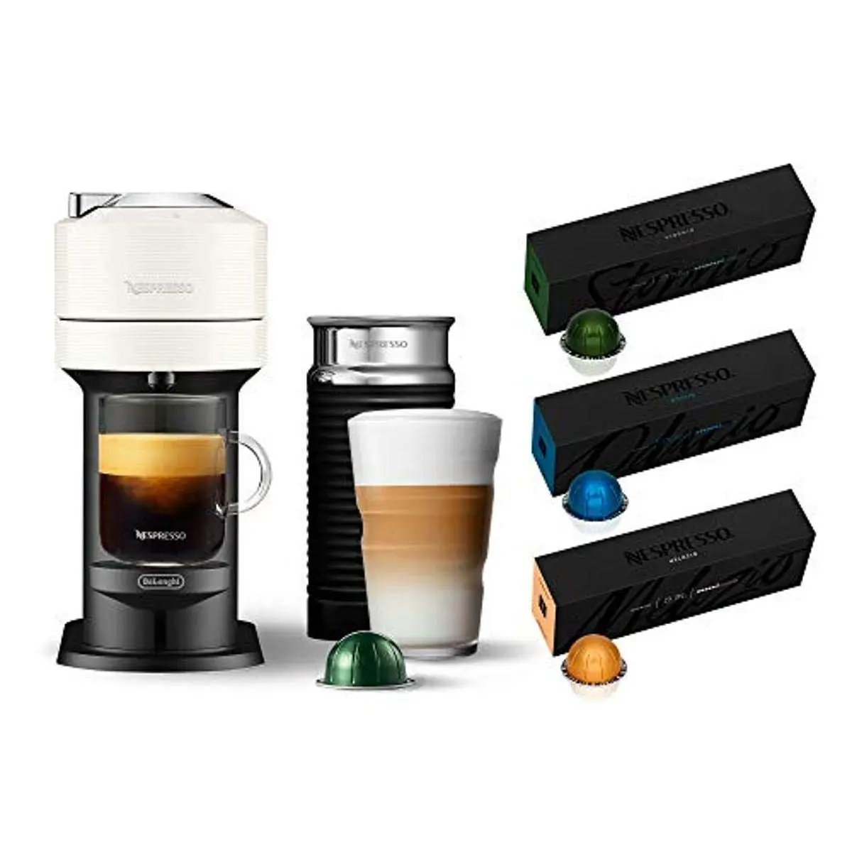 Nespresso Vertuo Next Coffee and Espresso Maker by De'Longhi, White