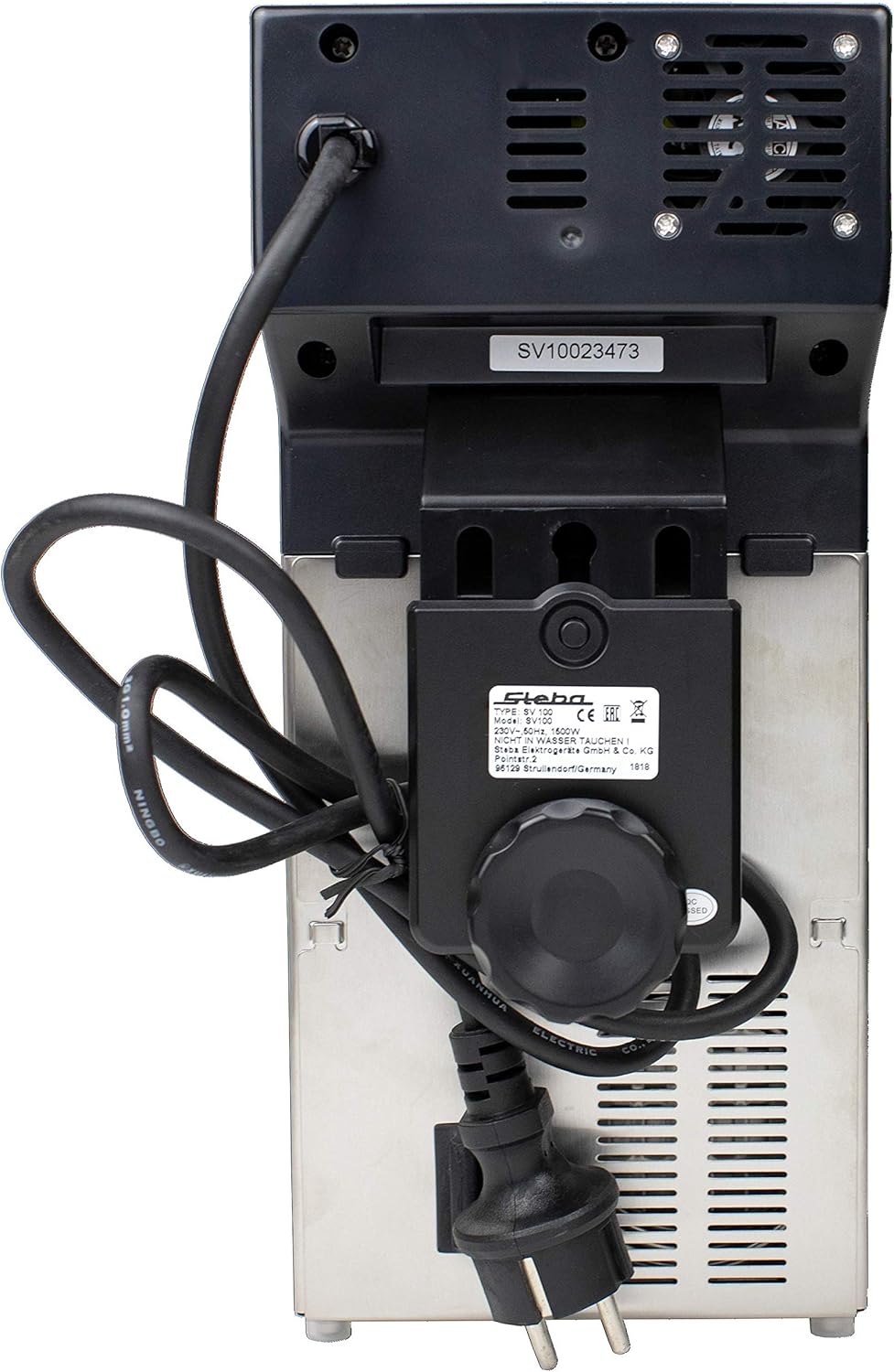 Steba SV 100 Professional Cuiseur sous vide de puissance de la pompe 7,5 L/min, 1500 W - Noir, acier inoxydable