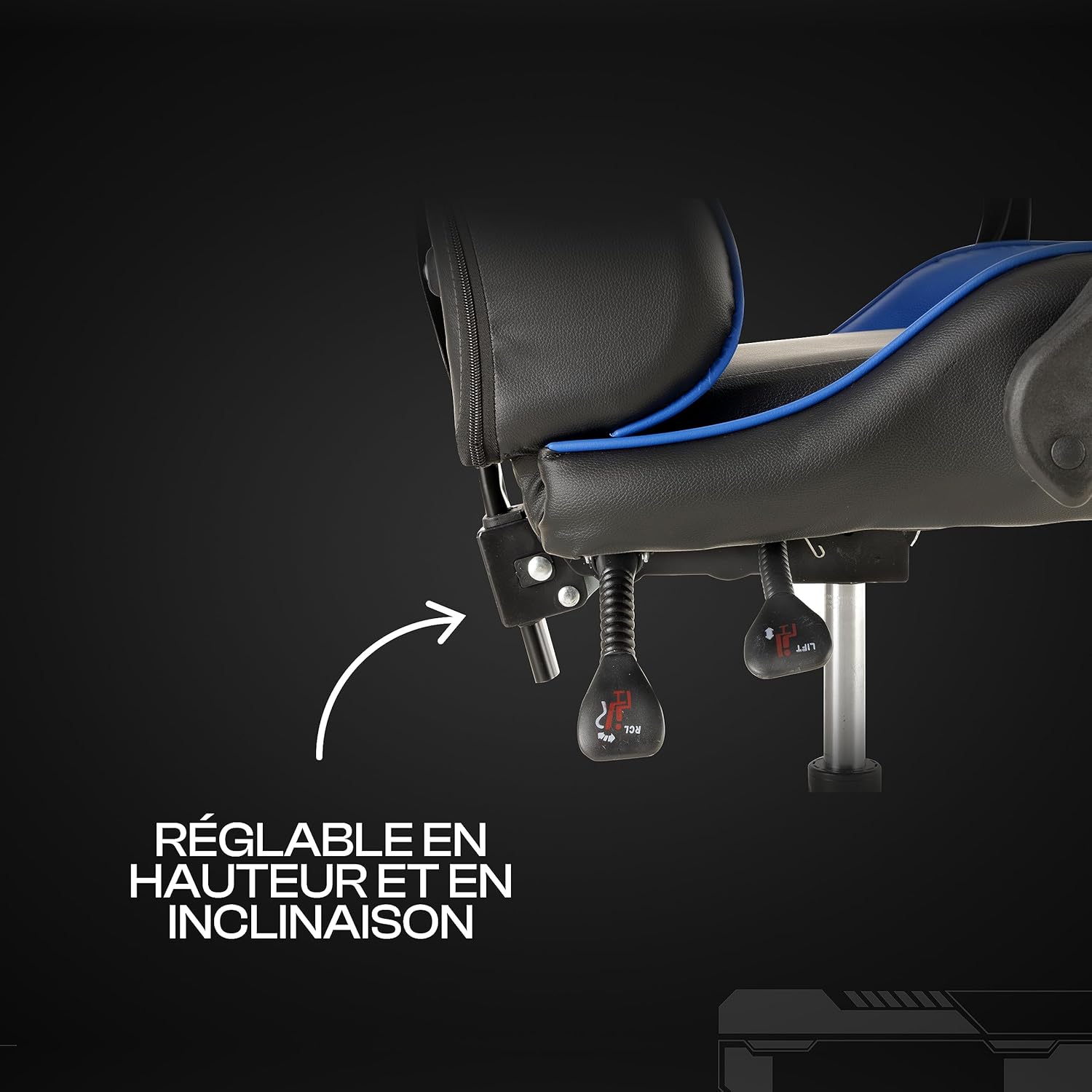 Baroni Home Chaise de Gaming, Chase de Jeux Ergonomique Chaise de Bureau avec Confortable Dossier réglable, Appui-tête et Soutien Lombaire, Blanc