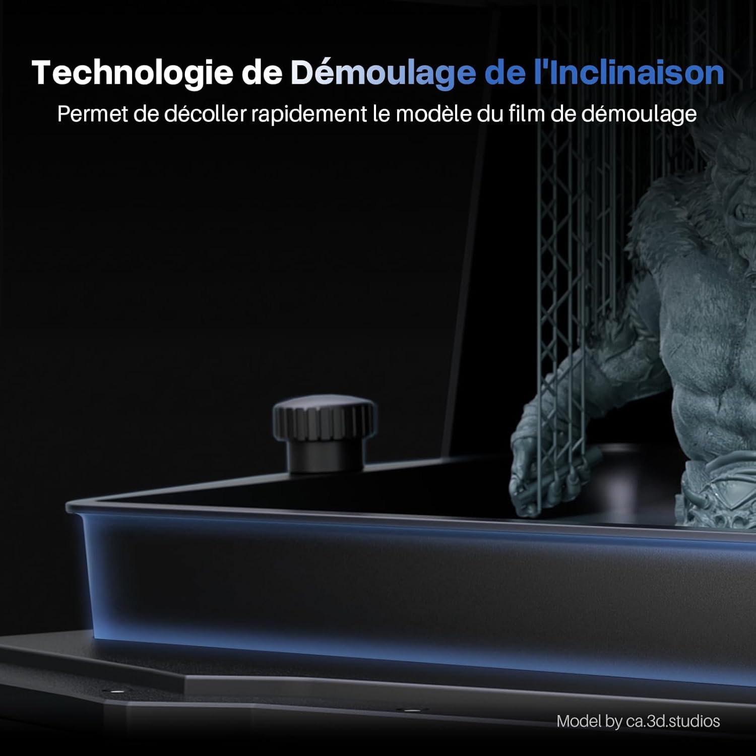 ELEGOO Saturn 4 Ultra Imprimante 3D Résine, LCD Mono 12K de 10 Pouces, Haute Vitesse de 150 mm/h, Nivellement Automatique et Intelligente, Transfert WiFi, Taille d'impression 218,88x122,88x220 mm³