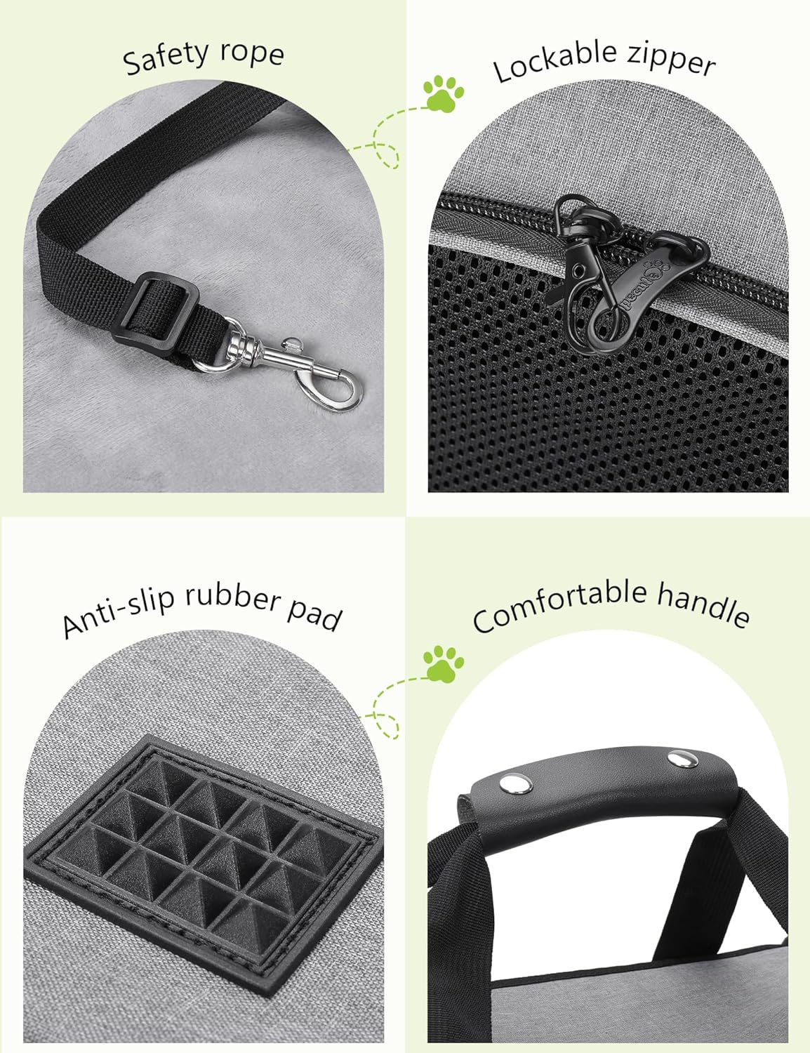 Pecute Sac de Transport pour Animal Domestique, Tissu en Maille Respirant, Convient pour Les Voyages, utilisé pour Chien, Les Chats et Les Chiots de Moins de 6 kg