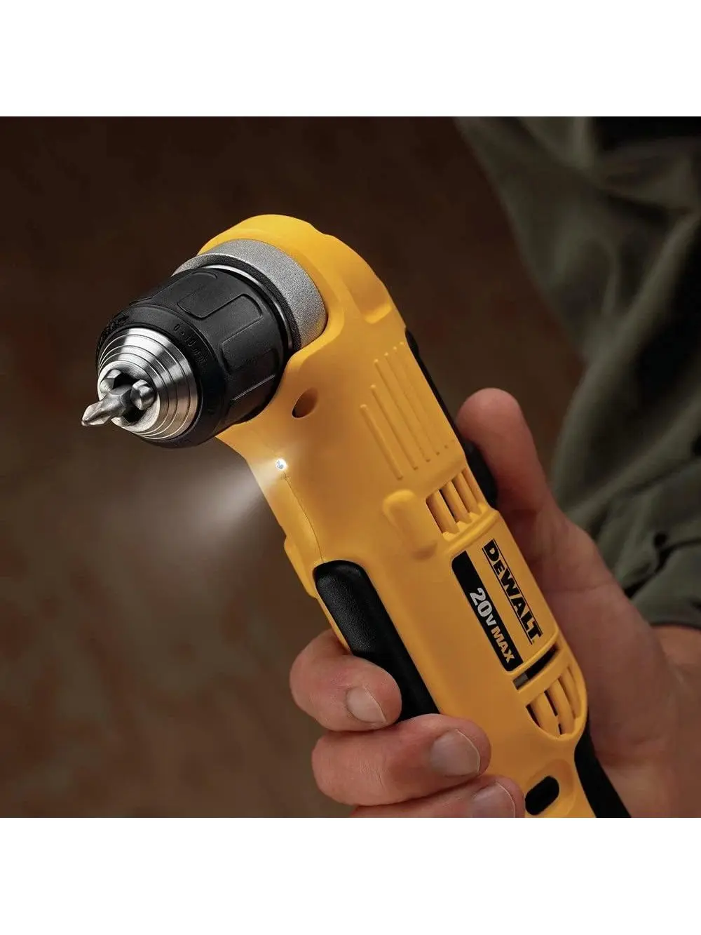 DEWALT 20V MAX Right Angle Cordless Drill/Driver Kit (DCD740C1)