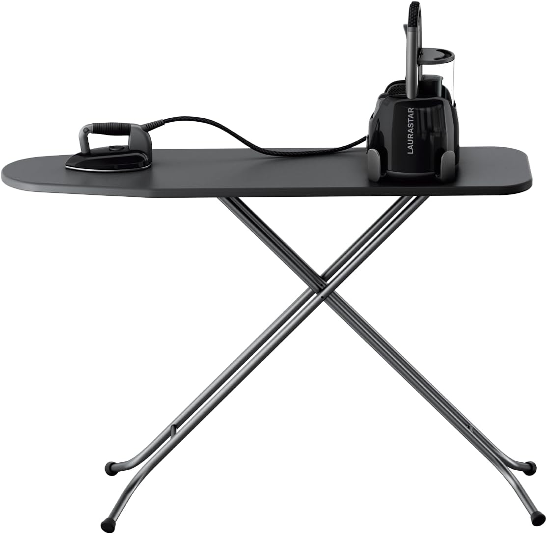 Laurastar Lift Plus Ultimate Black, Centrale Vapeur Nomade 3en1, Repasse, Défroisse et Purifie Vos Textiles, Vapeur Hygiénique, Design, Réservoir Amovible, Repassage Vertical, Enrouleur Automatique,