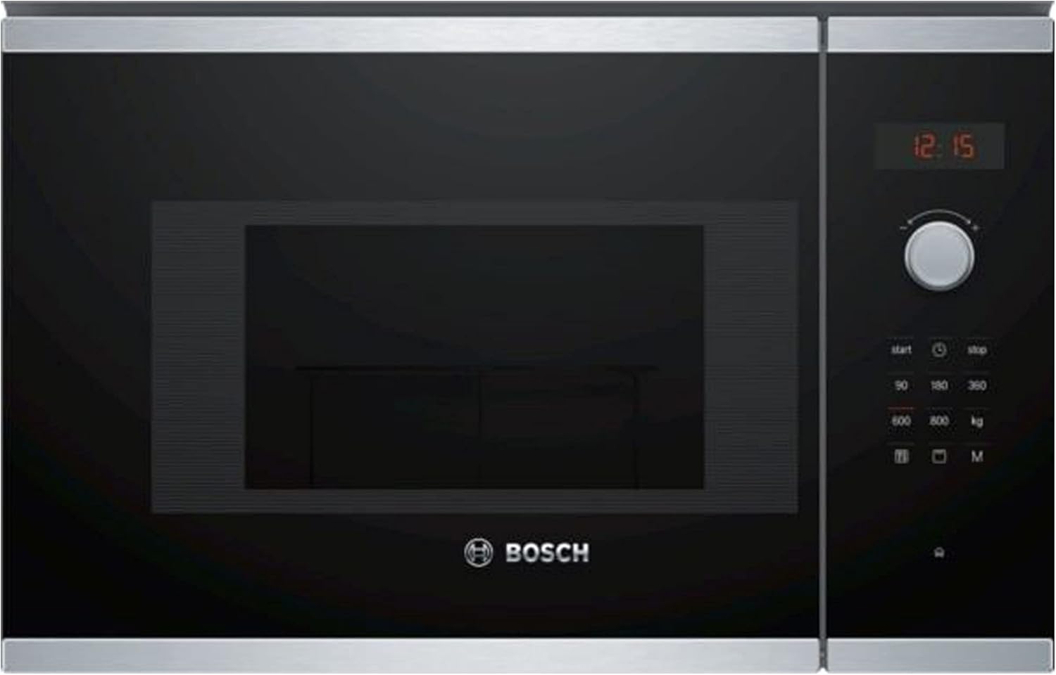 Bosch BEL523MS0 Série 4 - Micro-ondes intégrable - 60 x 38 cm - 5 puissances - 20L - Inox