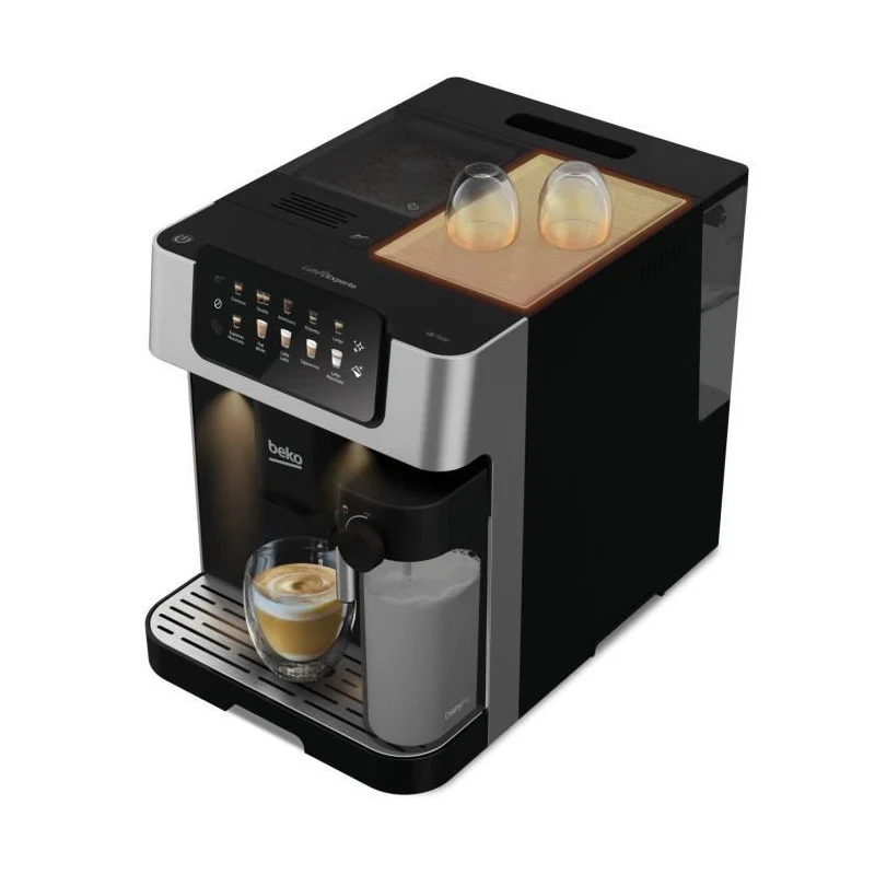 Machine A Café Avec Broyeur - Beko - Ceg7304x - 1350 W - 19 Bars - écran Tactile Couleur Beko