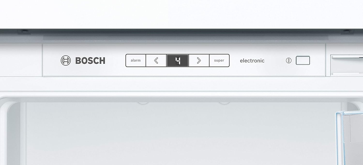 Bosch KIR81AFE0 Serie 6 Réfrigérateur encastrable, 177,5 x 56 cm, 319 L, charnière plate, fabriqué en Allemagne, VitaFresh plus 2 x fraîcheur plus longue, éclairage LED uniforme