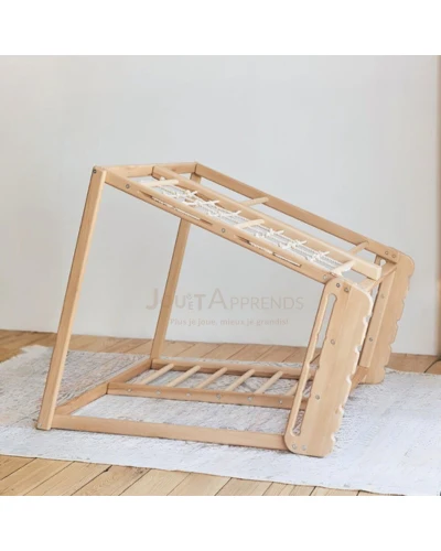 Aire de jeux Intérieur enfant | Jeu Montessori en bois pour Enfants | Escalade 1 an à 5 ans