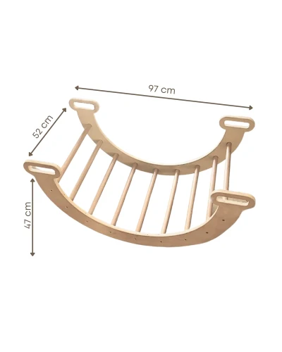 Arche d'escalade en bois bébés et enfants de 0 - 6 ans | Aire de jeux d'Intérieur