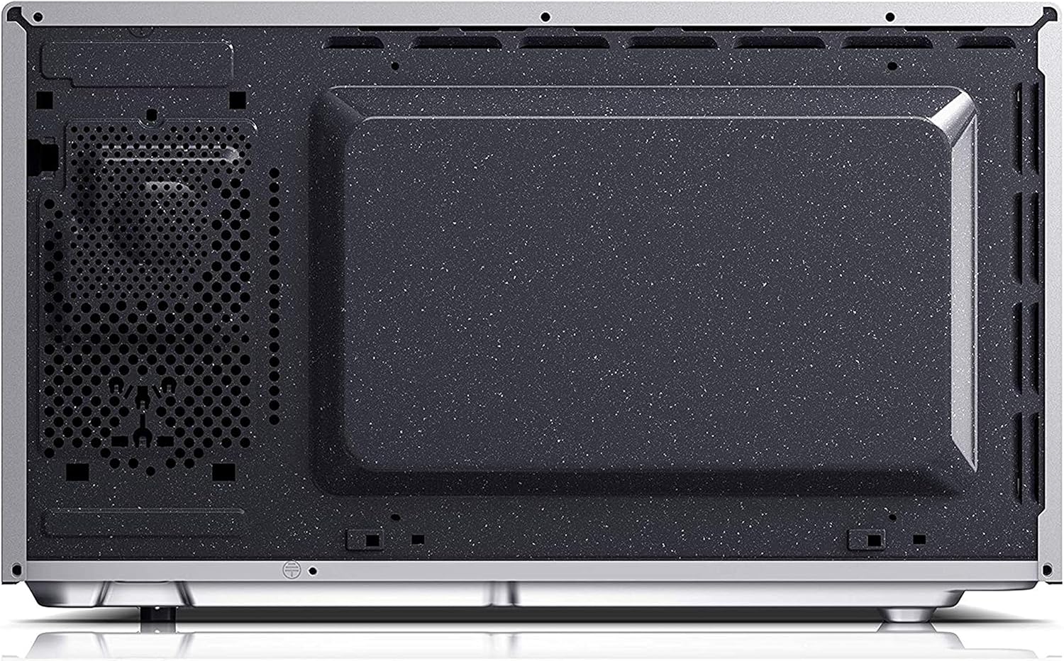 Sharp YC-MS51EB Micro-ondes sans grill de 25 litres, contrôle numérique, micro-ondes: 900 W, 5 niveaux de puissance micro-ondes, plaque tournante, serrure enfant, fonction ECO, couleur noire.