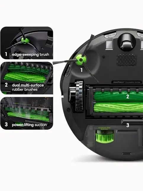 iRobot Roomba j7+ (7550) Self-Emptying Robot Vacuum – Avoids Common Obstacles Like Socks, Shoes, and Pet Waste, Empties Itself for 60 Days, Smart Mapping, Works with Alexa