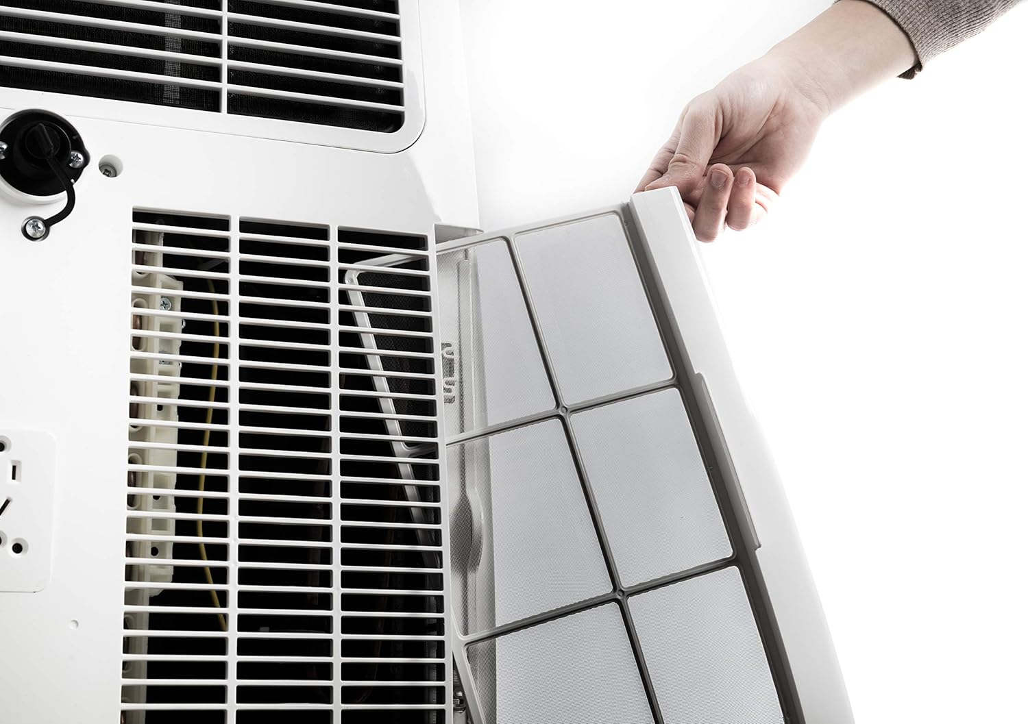 Olimpia Splendid-02265 Dolceclima Compact 8X- Climatiseur portable 3-en-1 : Refroidissement, ventilation, déshumidification, 8 000 Btu/H, 2.1 Kw, Gaz R290, blanc-pour les pièces jusqu'à 60m³