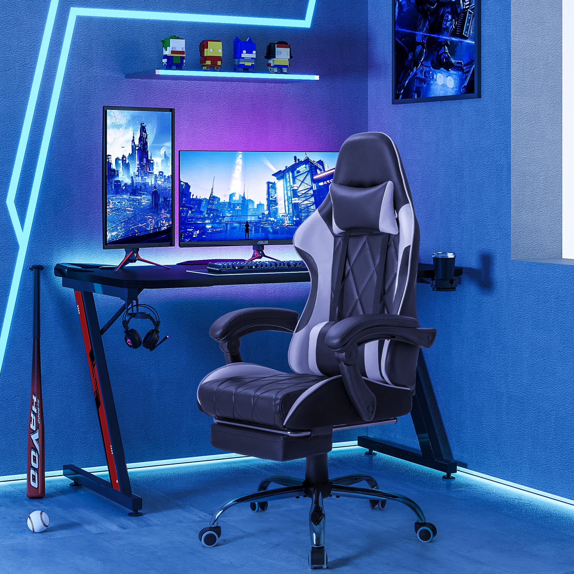 Homall Ergonomic High Back Game Chair with Swivel Seat