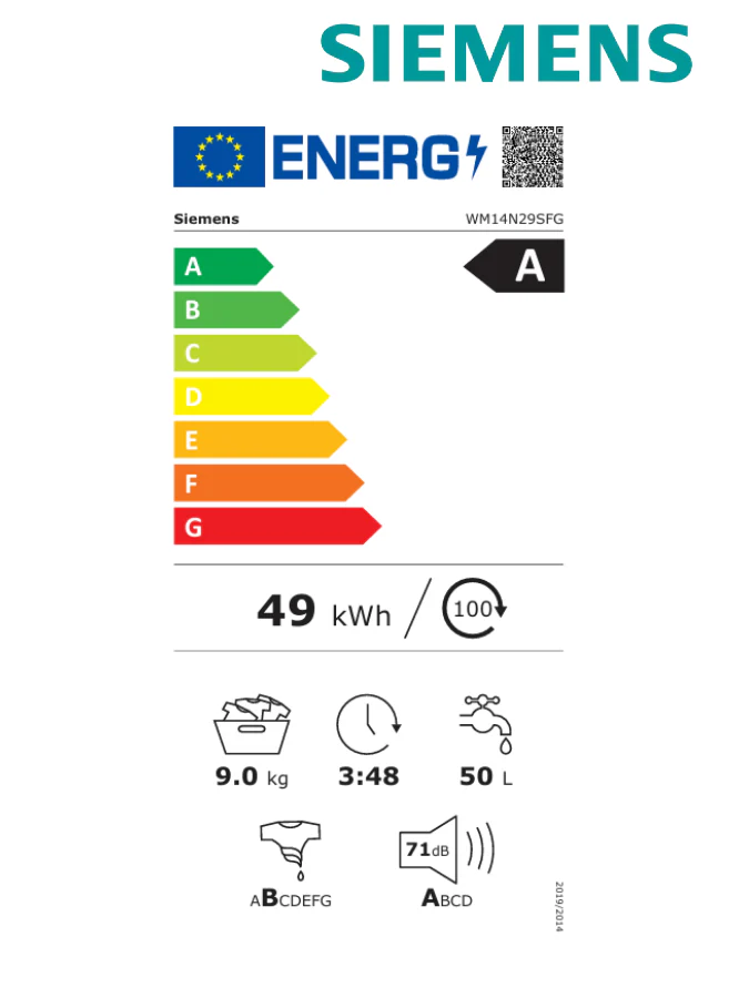 Siemens WM14N29SFG