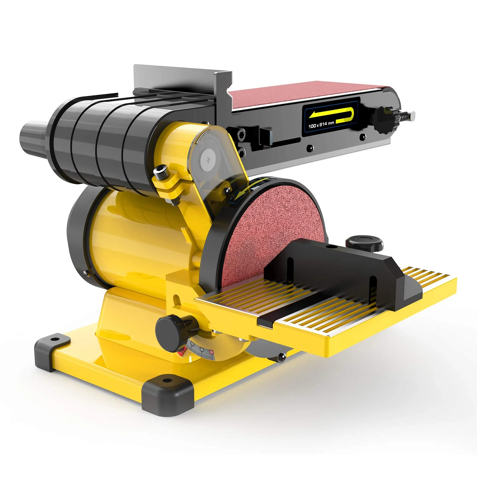 Woodskil 4.3A Belt Sander, 4 x 36 in. Belt & 6 in. Disc Sander