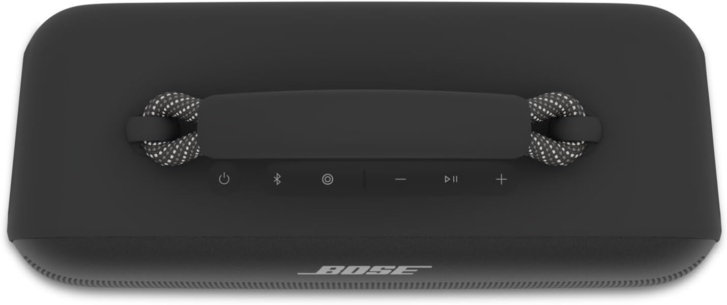 Bose Enceinte Portable Soundlink Max, Grosse Enceinte Bluetooth étanche, Jusqu’à 20 Heures d’autonomie, USB-C, entrée AUX 3,5 mm intégrée, Noir