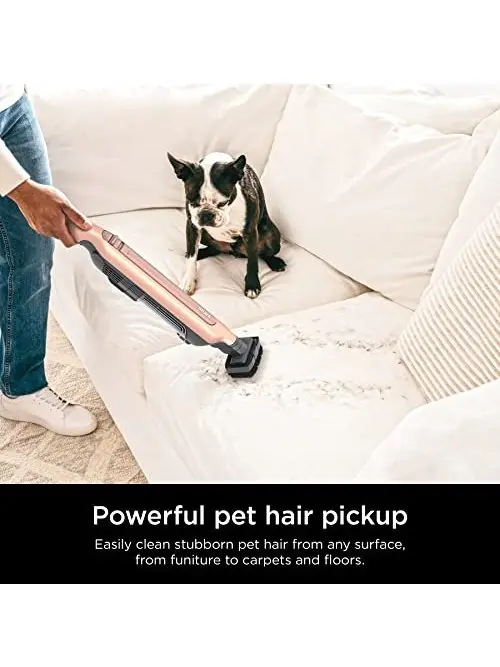 Shark WS642RG WANDVAC System Pet 3-in-1 Ultra-Lightweight Powerful Cordless Stick & Handheld Vacuum Combo with Charging Dock, Duster Crevice Tool & Pet Multi-Tool, Rose Gold