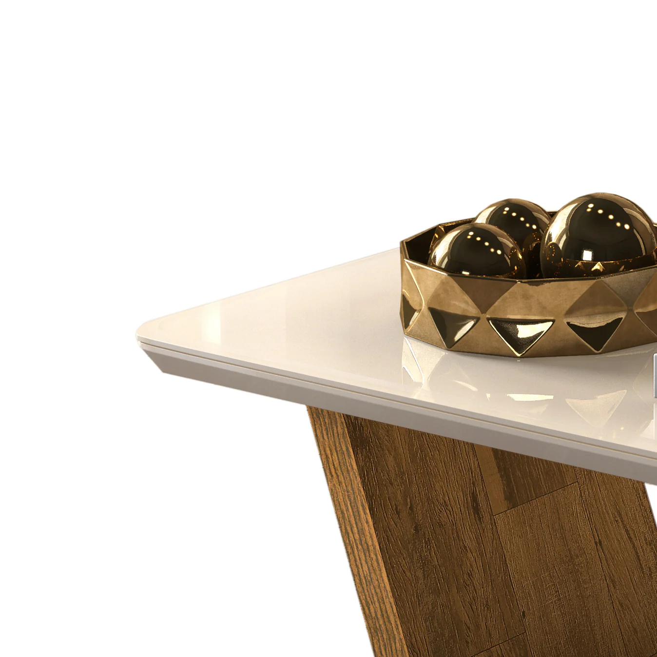 TABLE CENTRALE DJ FRATELLO RUSTICO MALBEC/OFF WHITE * 19 825.146