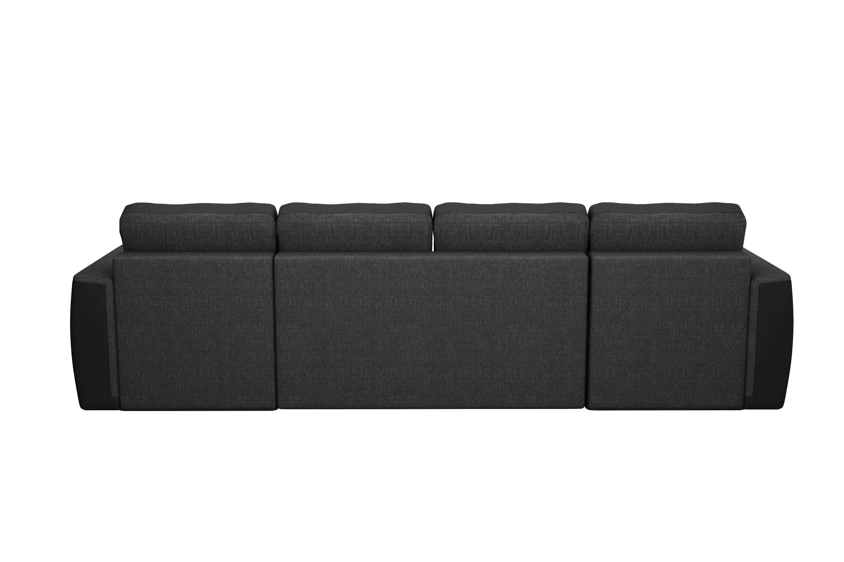 CANAPE JAMES PU NOIR SAWANA ANTHRACITE - A71979