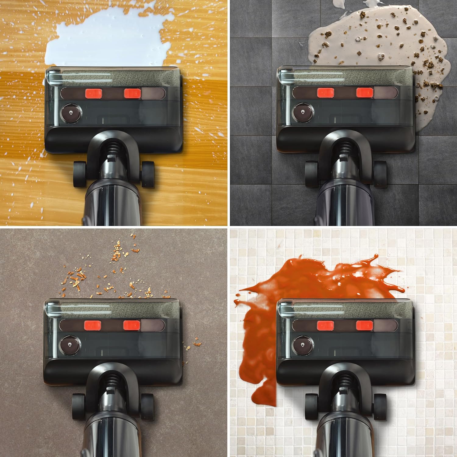 Vileda PureClean S5, Aspirateur Laveur sans Fil, Aspirateur Sec et Humide, Nettoyeur de Sol Intelligent sans Fil, Auto-Nettoyant et Léger, Longue Durée de Vie