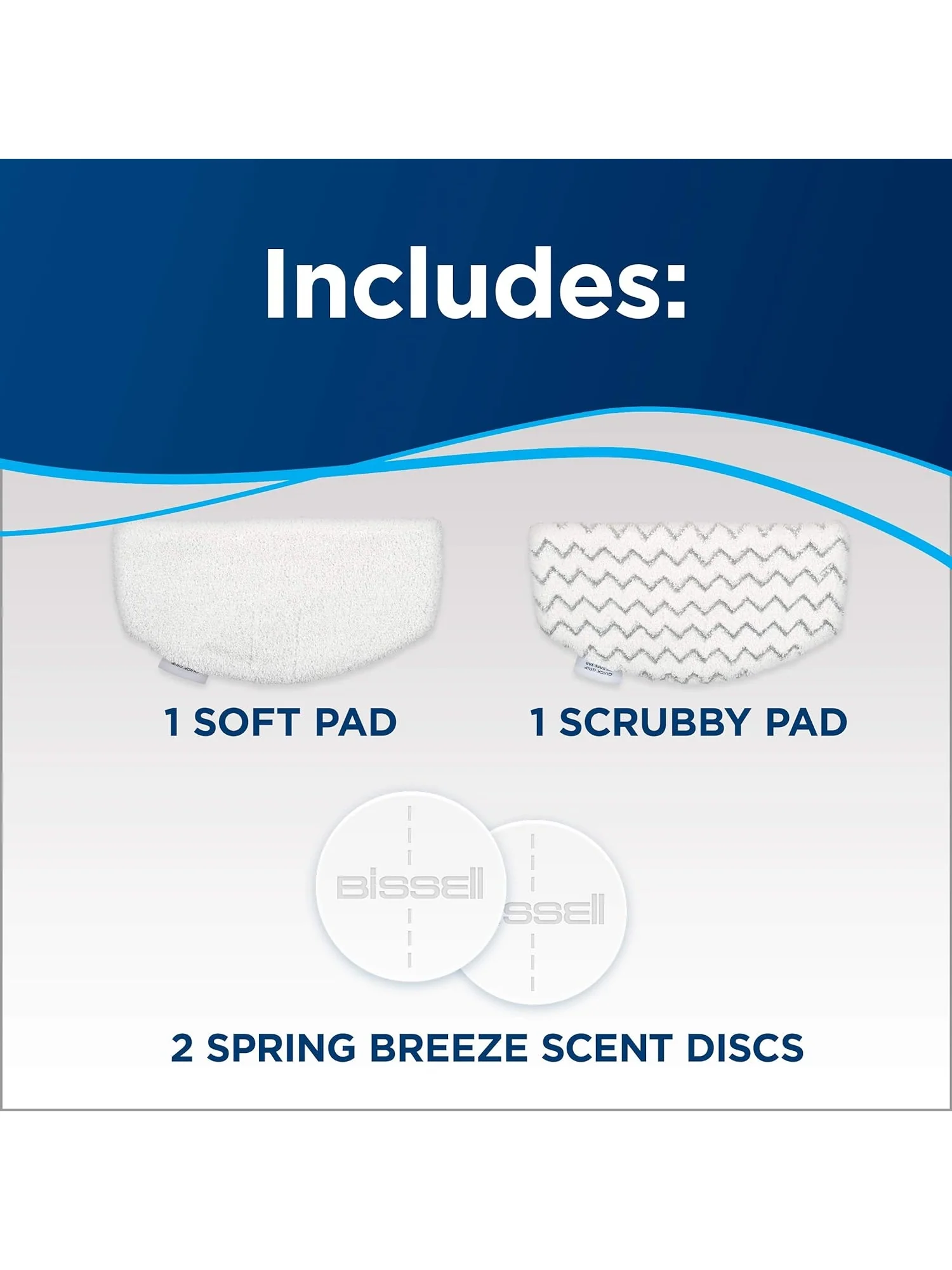 Bissell Steam Mop, Steamer, Tile, Hard Wood Floor Cleaner, 1806, Sapphire Powerfresh Deluxe