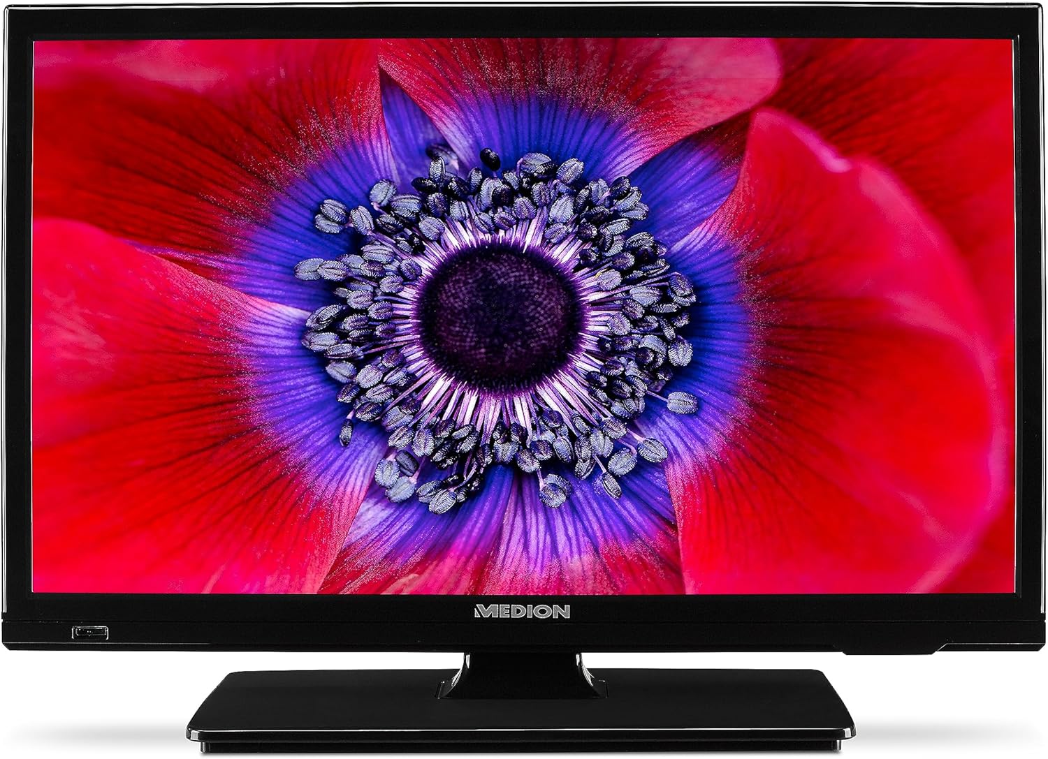 MEDION E14080 (MD 30224) Téléviseur Full HD 100,3 cm (40 Pouces) (Lecteur DVD intégré, récepteur Triple Tuner DVB-T2 DVB-C DVB-S2, 2 x HDMI, VGA, USB, Mediaplayer, CI+)