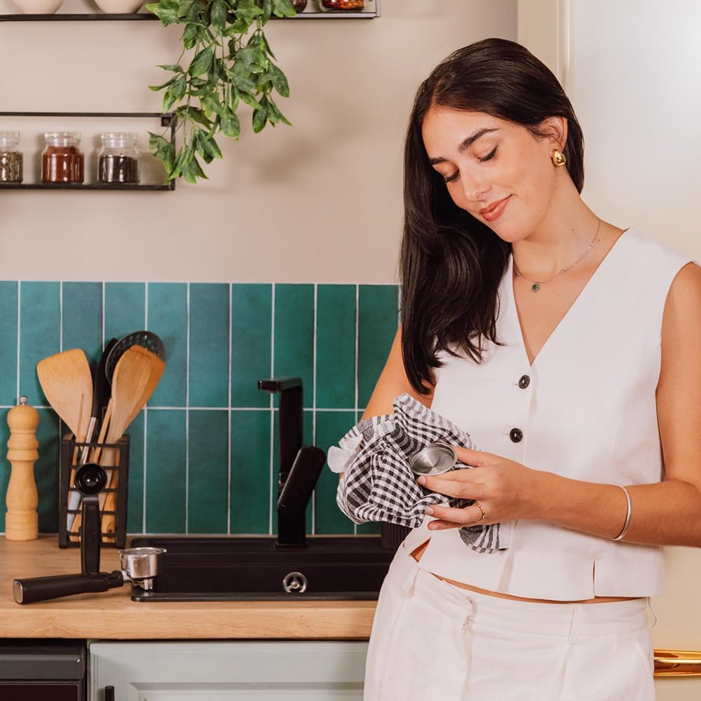 Cecotec Machine à café Express Power Espresso 20 Barista Cream. 2 Thermoblocks, 20Bars, Manomètre, Mode Auto pour 1 et 2 Café(s), Buse vapeur Orientable, Conduit pour Infusions, 2900W.