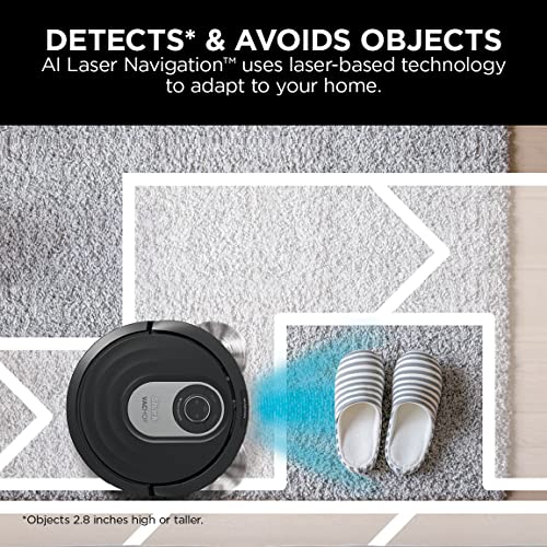 Shark AI Robot Vacuum & Mop, with Home Mapping, Perfect for Pets, Wifi, Works with Alexa, Black/Gold (AV2001WD)