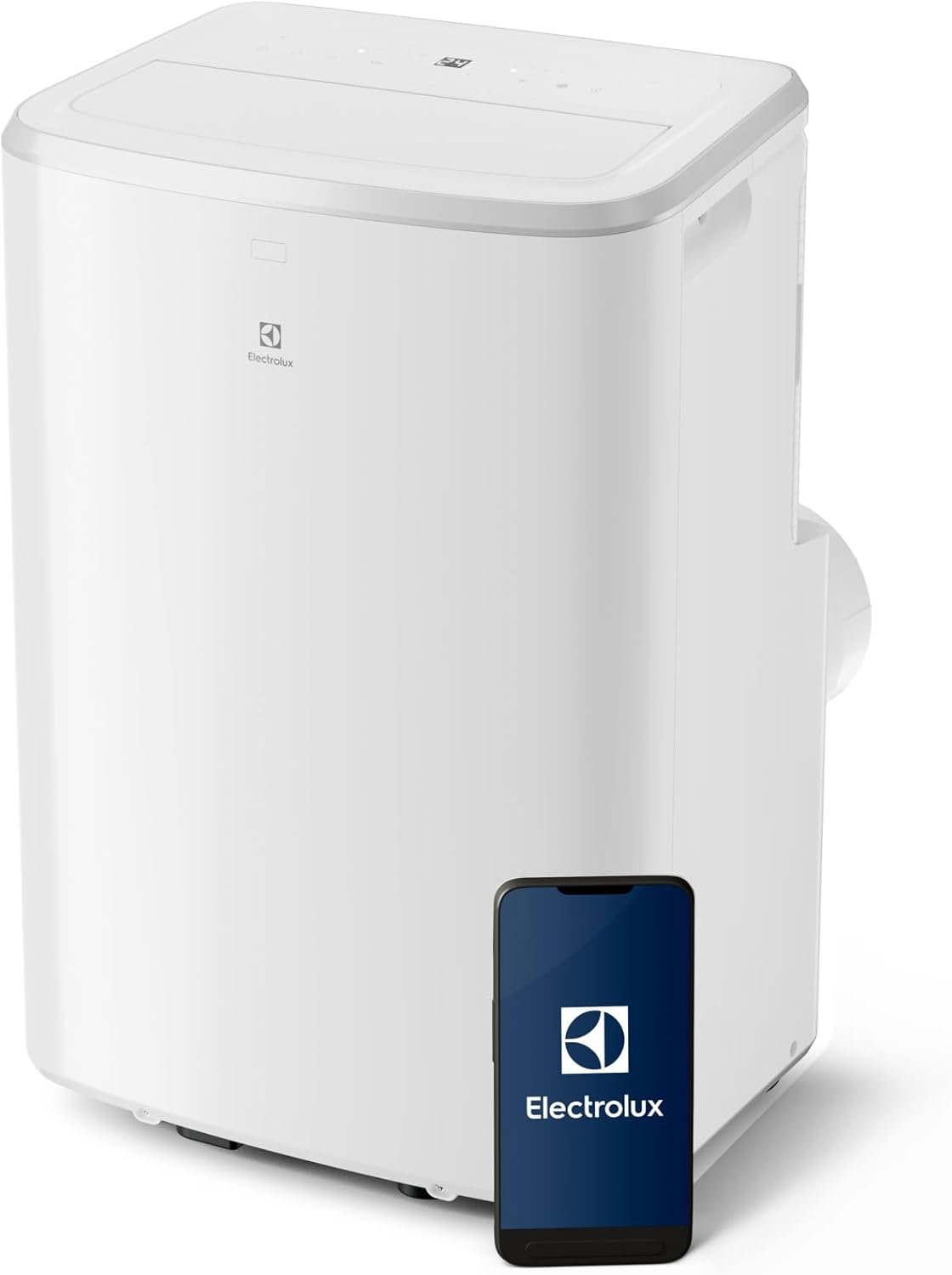 Electrolux Comfort 600 transportable AC BTU 9000, EXP26U338CW, Climatiseur Portable, 2,6 KW, Mode Silencieux, Fonction 3-en-1, WiFi, Affichage LED, Télécommande Intuitive, Blanc