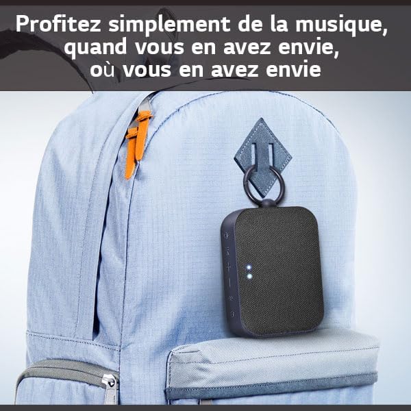 LG, Enceinte Bluetooth puissante, Portable, Enceinte Bluetooth Lumineuse, XBOOM 360°, Éclairage Personnalisable, Jusqu'à 24h d'autonomie, Enceinte Bluetooth Design, DXO2T