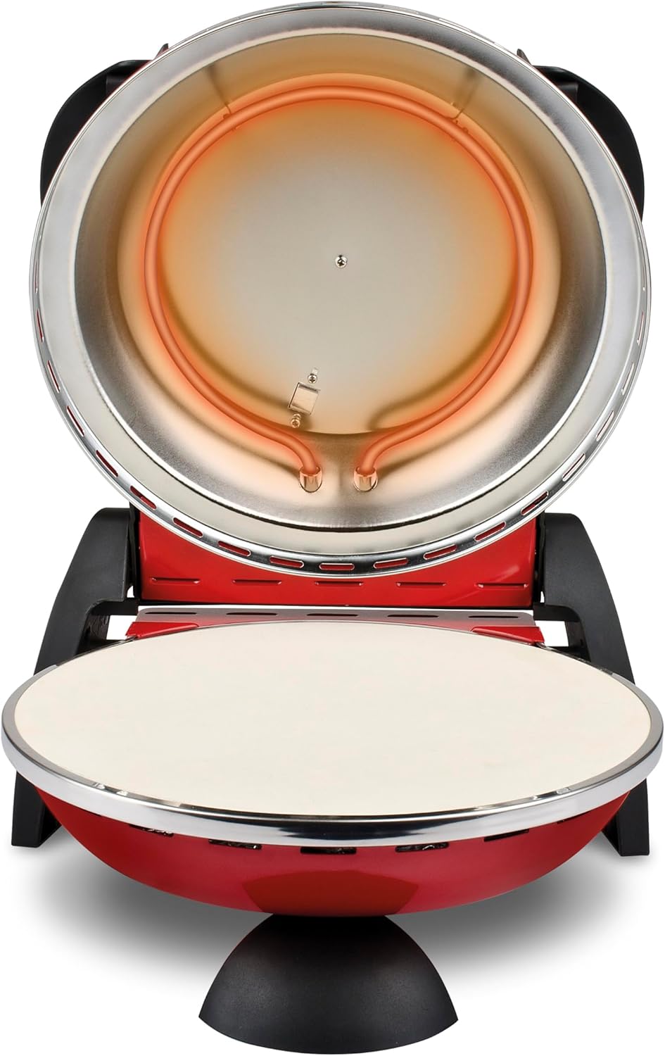 G3 Ferrari G10006 Pizza Exprimer Plaisir, Four Pizza, 1200 W, 400°C, Pierre Réfractaire (diamètre 31 cm), Minuteur 5', Livre de Recettes inclus, Noir