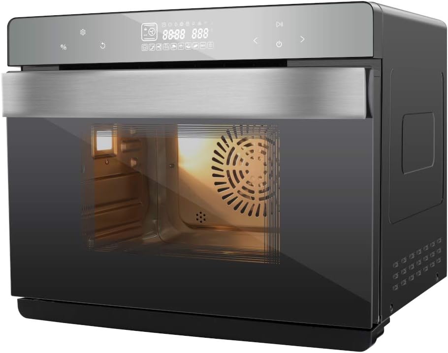 ARDES - AR6440VD Four électrique ventilé Capacité de 31 litres avec lumière interne 9 fonctions de cuisson minuterie double vitrage avec accessoires MIST 400, Noir