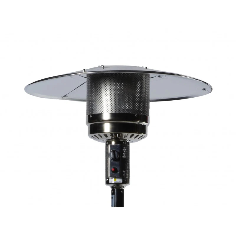 Parasol chauffant gaz Gris de 13 kW avec Housse PATIO Favex