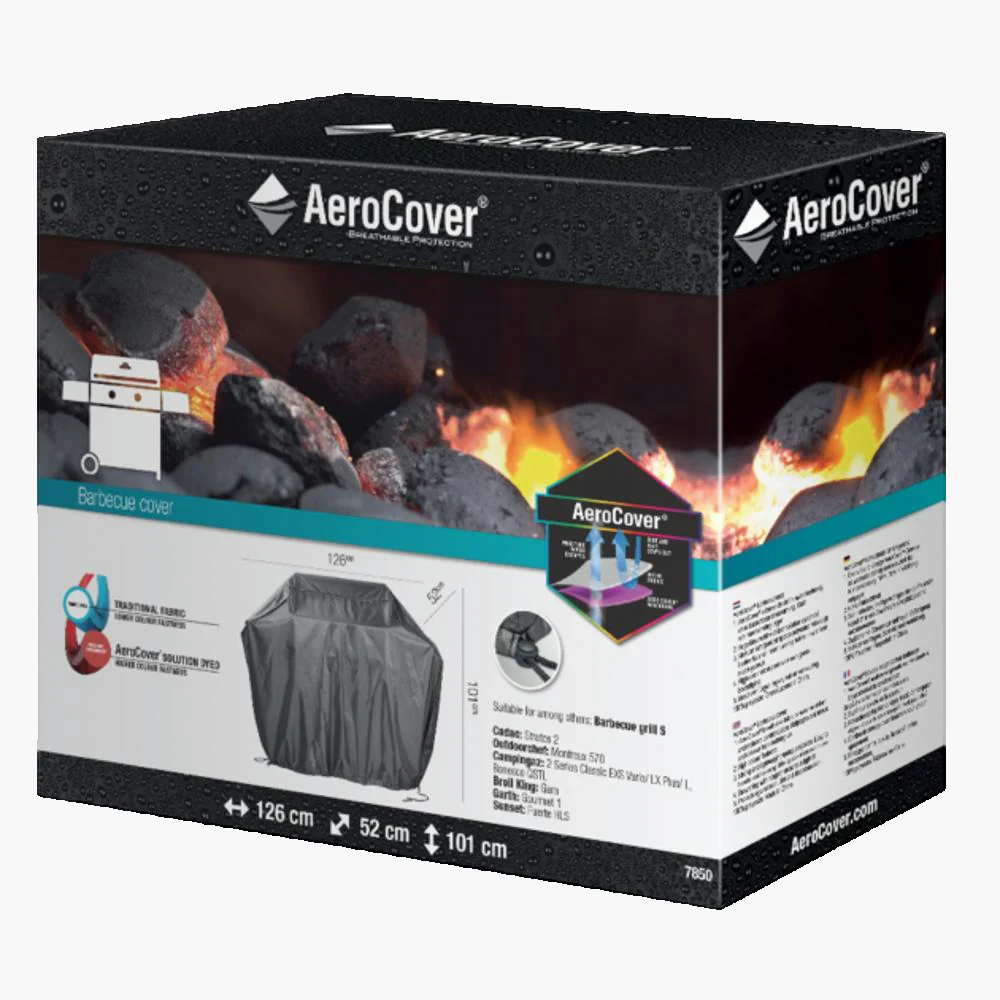 Housse barbecue gaz 126 x 52 H 101 cm AeroCover