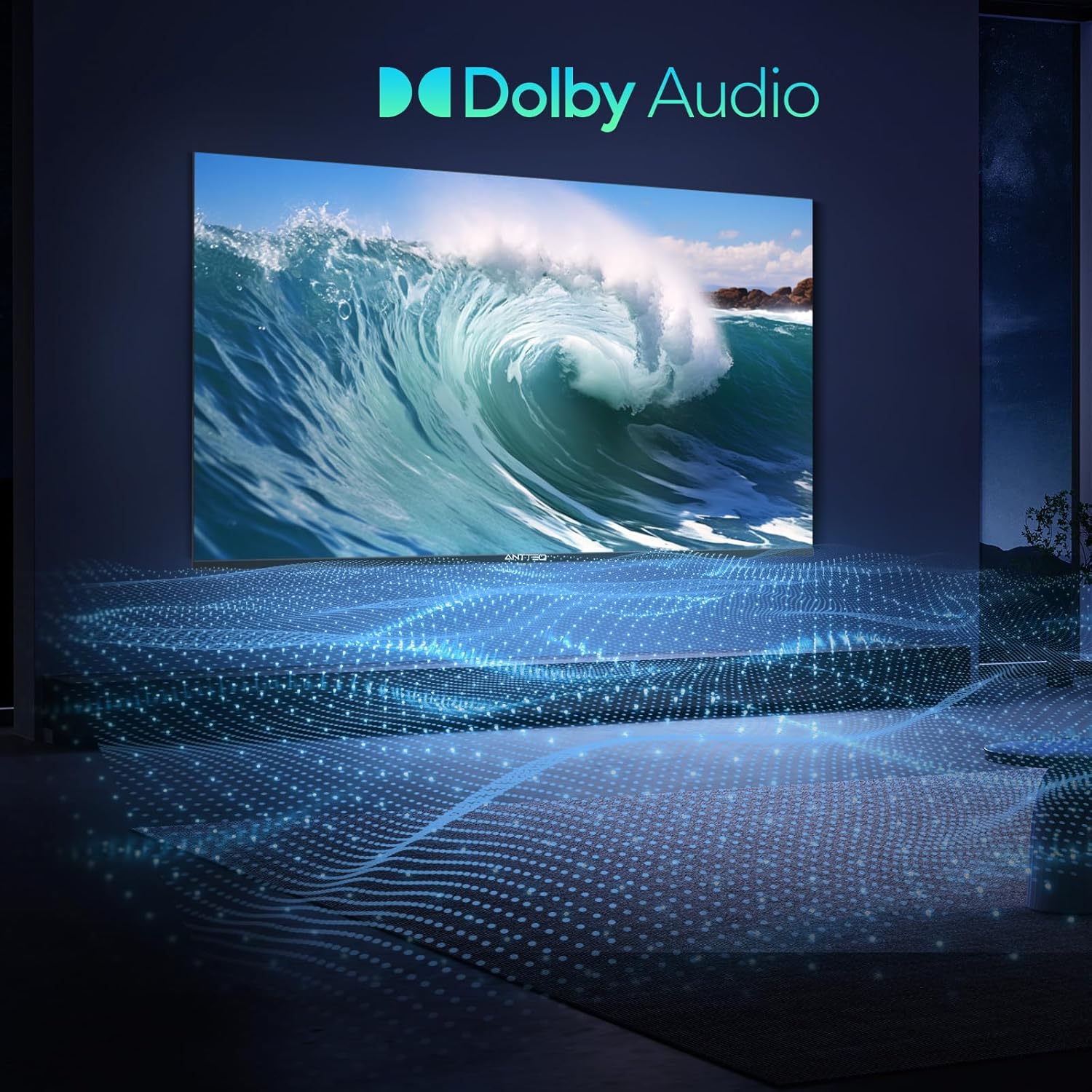 Antteq AB42D1 télévision 42 Pouces (TV 107 cm), Dolby Audio, LED, Triple Tuner DVB-C / T2 / S2, CI+, HDMI, Lecteur multimédia Via USB, Sortie Audio numérique, y Compris Mode hôtel