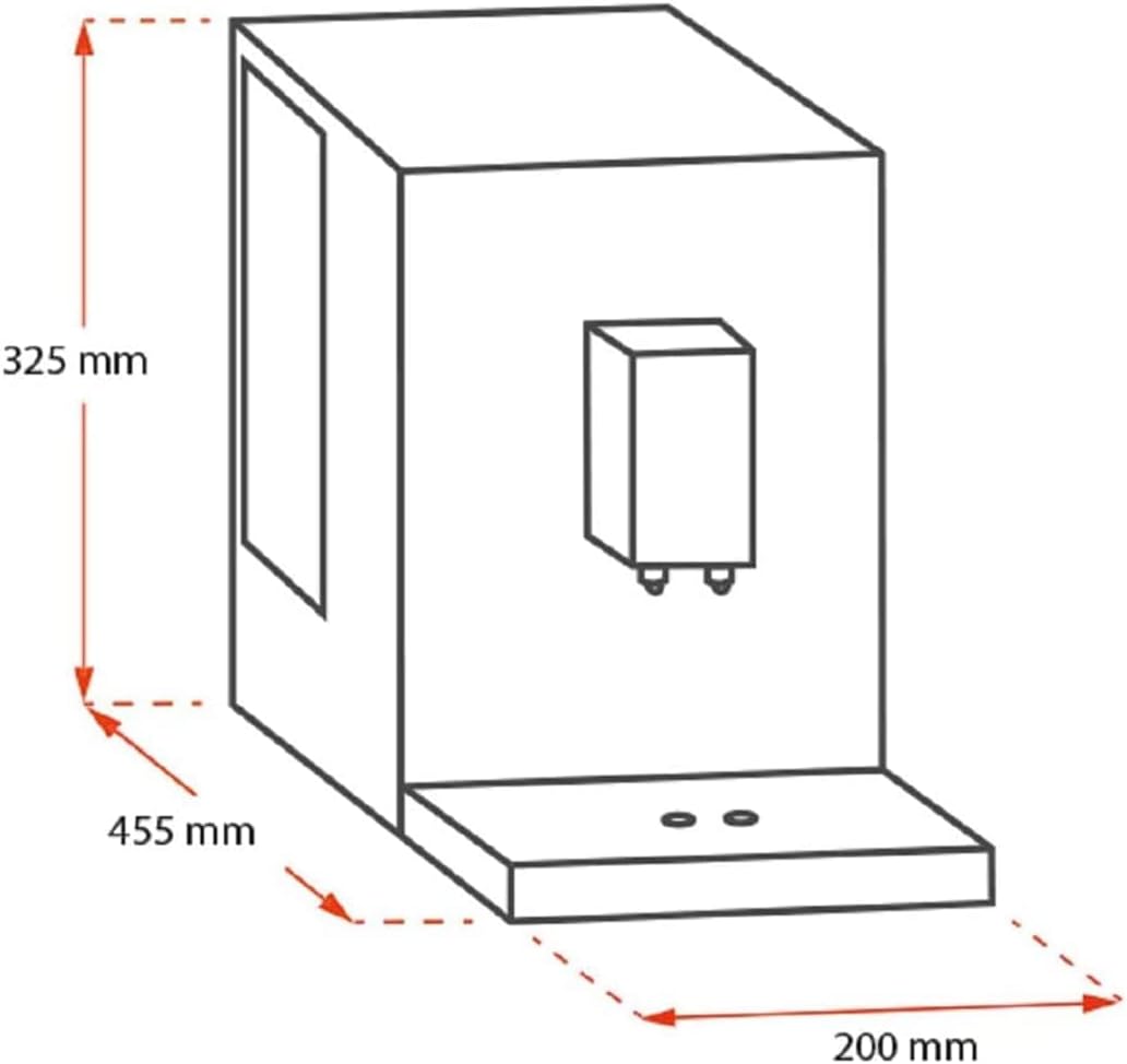 Melitta Purista Argent, Machine à Café à Grains avec Broyeur et Système d'Extraction des Arômes, Silencieuse, Mode 1 à 2 Tasses, Cafetière Expresso 1L, Automatique, F230-101