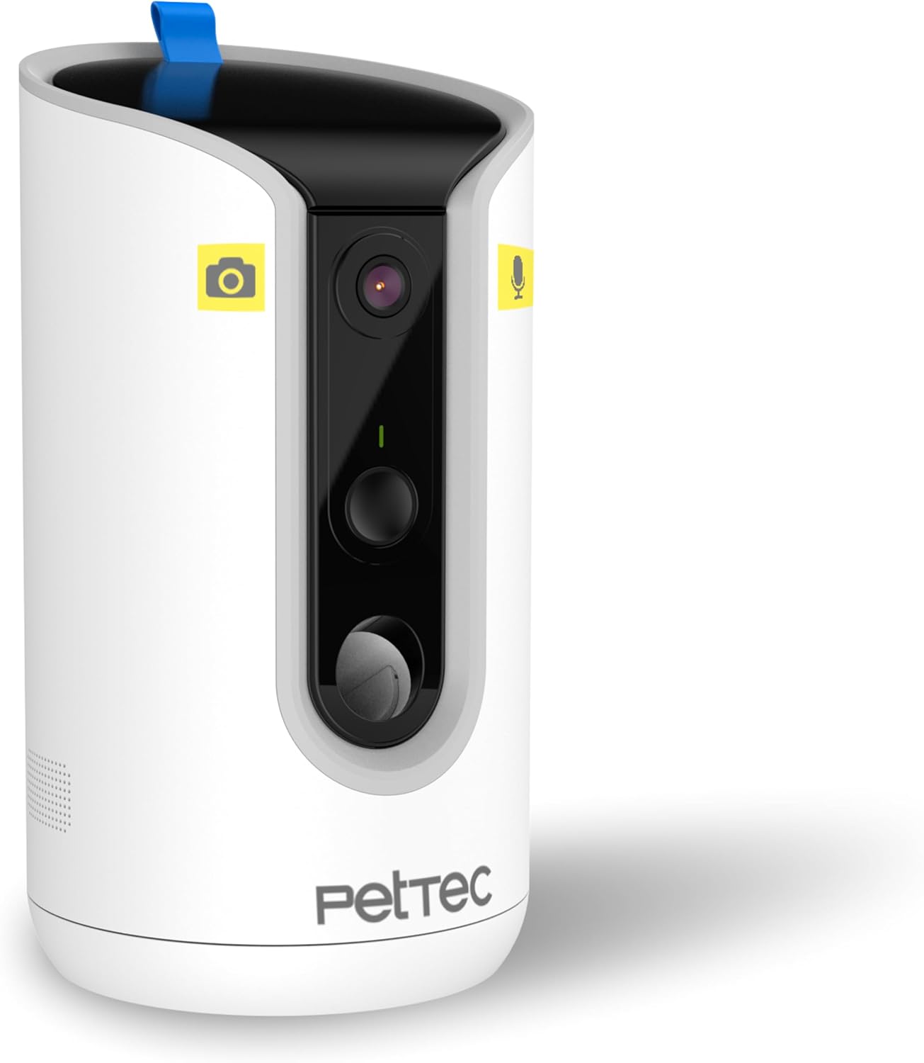 PetTec Cam Free Lot de 2 caméras sans fil pour animaux de compagnie avec application [sans piège à abonnement] – Caméra pour chats et chiens intérieur/extérieur – Détection de mouvement et fonction