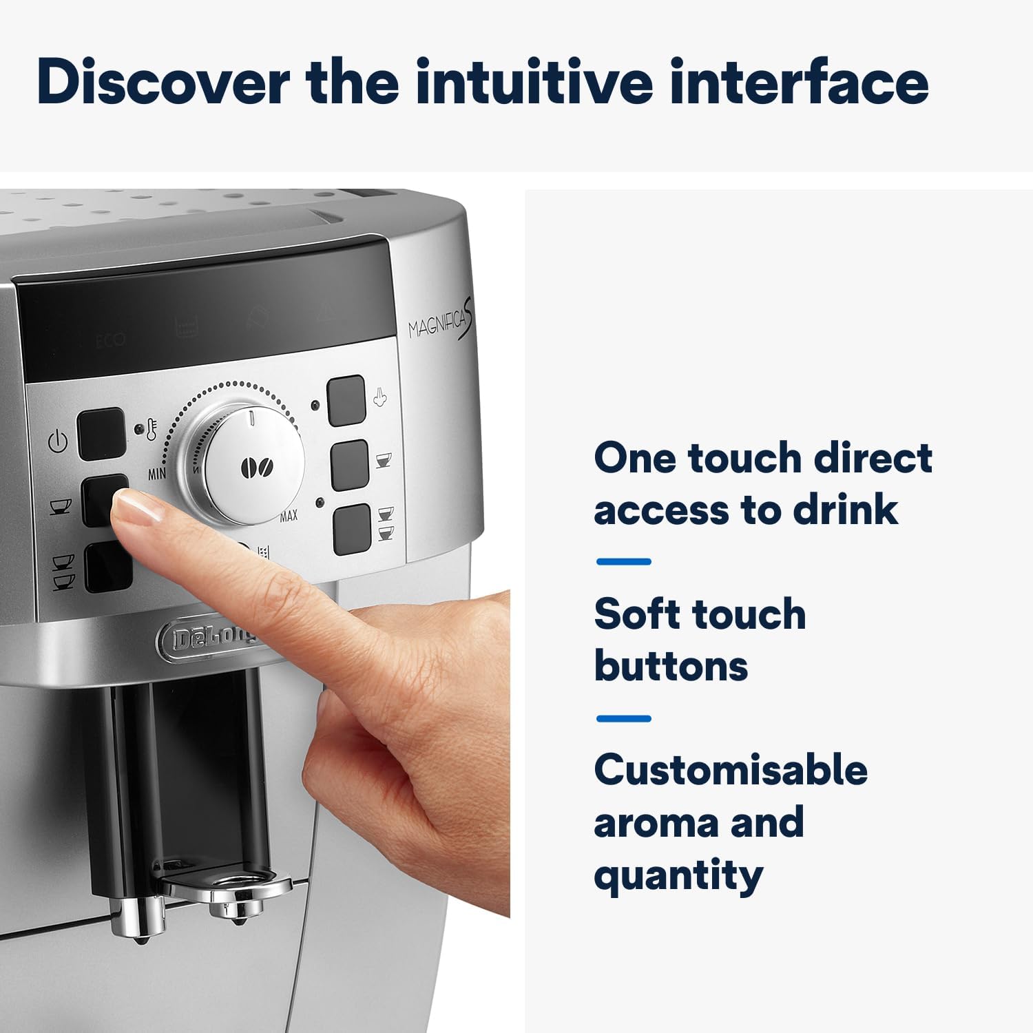 De'Longhi ECAM 22110 SB Cafetière automatique / 1.8L Gris (Import Allemagne)