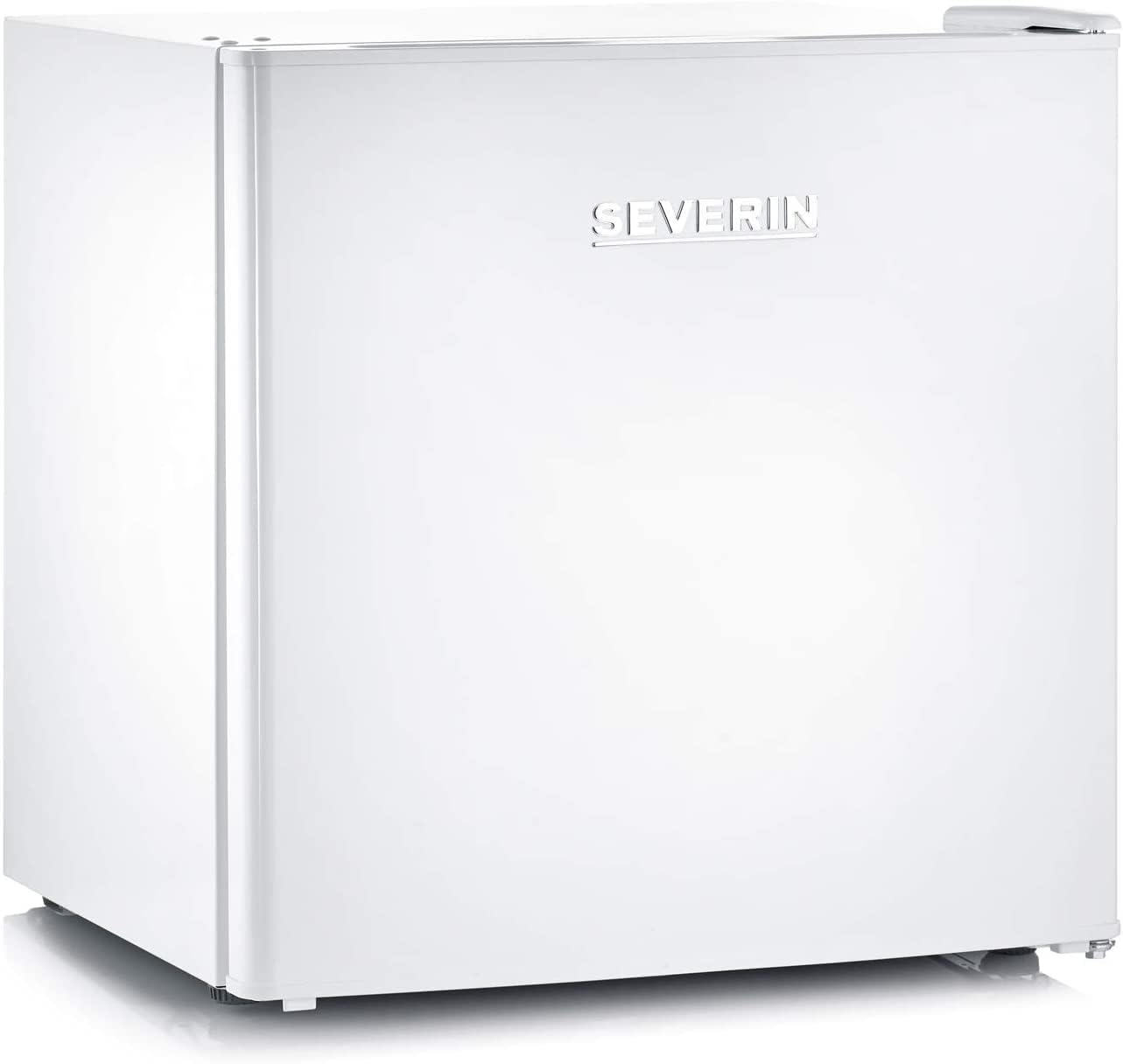 SEVERIN Combiné Table Top, Mini Bar, Mini réfrigérateur Pose libre, Réfrigérateur bar de largeur 56 cm, Volume : 120 Litres, Classe D, 110 kWh/an, 39 dB, Blanc, TKS 8846