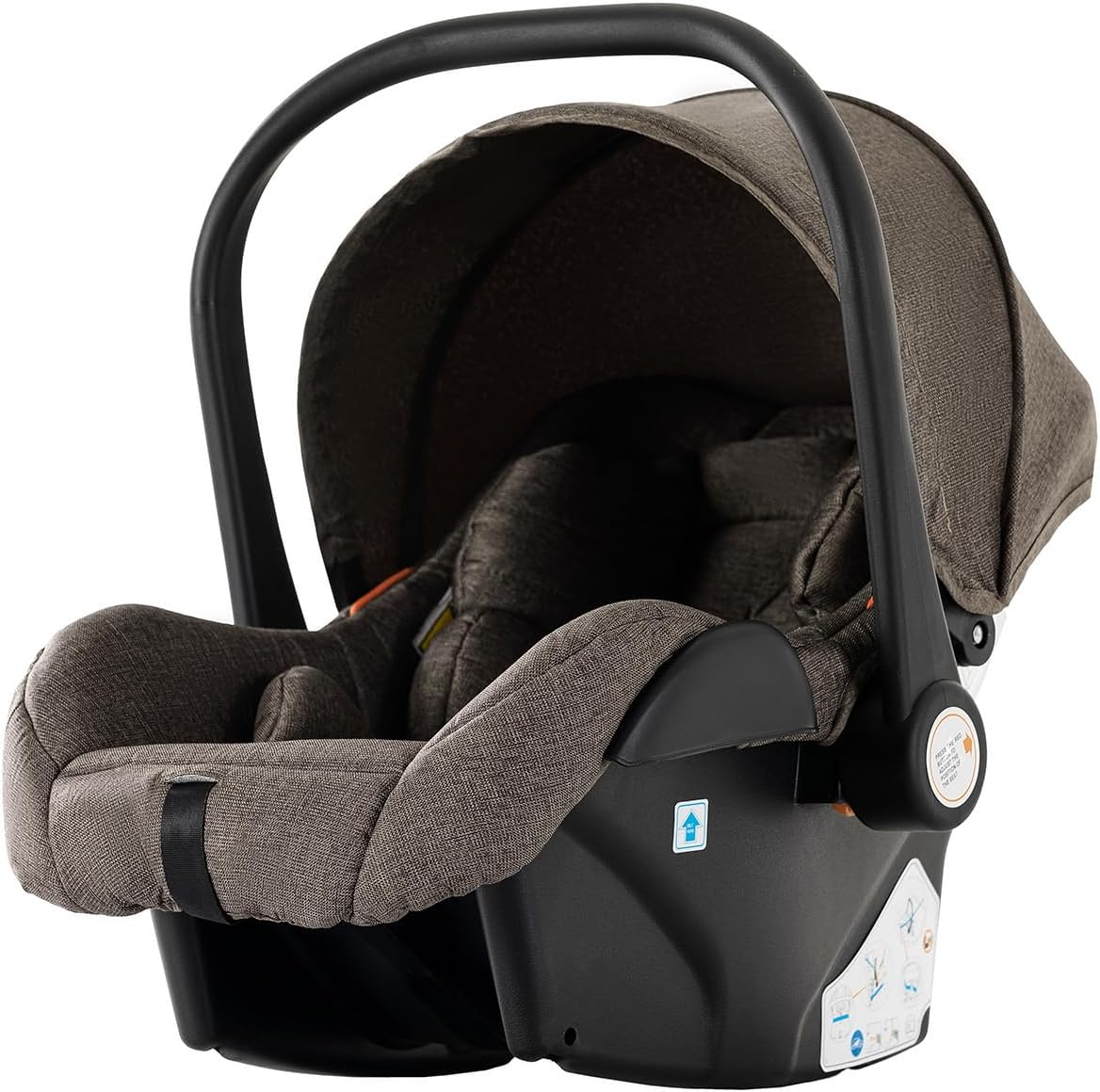 Magic ZC Poussette 3 en 1, Poussette Bebe avec Conception Portable Pliable en Un Clic, Pousette 3 en 1 avec Poussée Réversible Bidirectionnelle, Poussette Trio avec Accessoires (black gold 588)