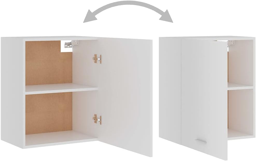 vidaXL Armoire à Micro-Ondes Placard Armoire de Rangement Meubles de Cuisine avec 4 Etagères Intérieur Maison Gris Béton 60x57x207 cm Aggloméré